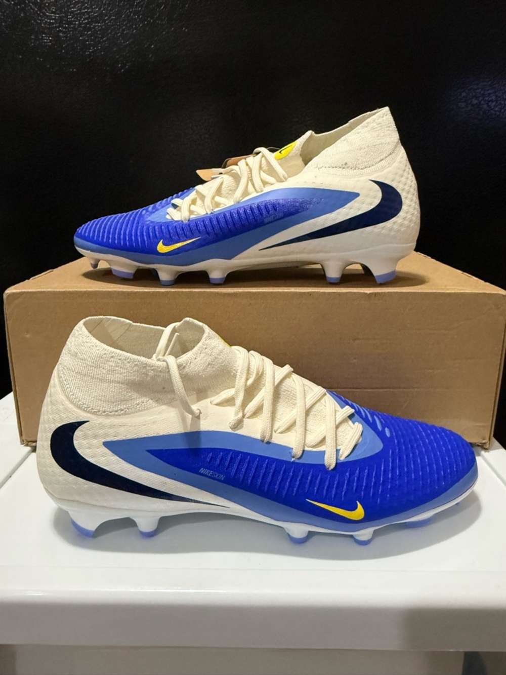 Nike Phantom 6 High Academy HQ2279-400 Men's US 8 Blue Football Boots TF9936